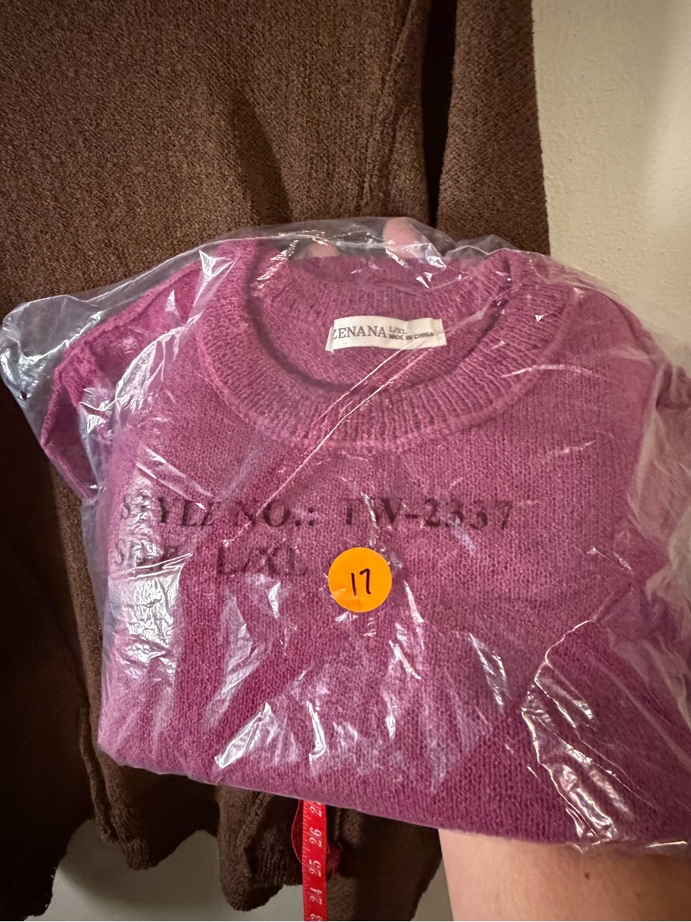 Zenana Outfitters Plum Crewneck Sweater